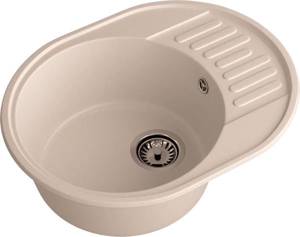 Мойка SANTREK AQUA Ovola SAO617 чаша + крыло 617*480 мм (бежевый) (+сифон)