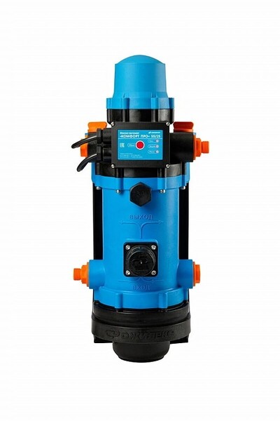 Насос-автомат поверхностный ДЖИЛЕКС Комфорт Про 55/25 (520 Вт, 55 л/мин, глубина всасывания 7 м, выс.подъема 25 м, пласт. корп.)  4007