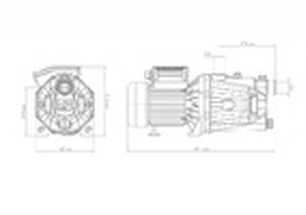 Насос поверхностный ДЖИЛЕКС Джамбо 70/50 Ч 2.0 (1,1 кВт 70 л/мин, глубина всасывания 9м, выс. подъема 50м, чугун. корп.) 3007