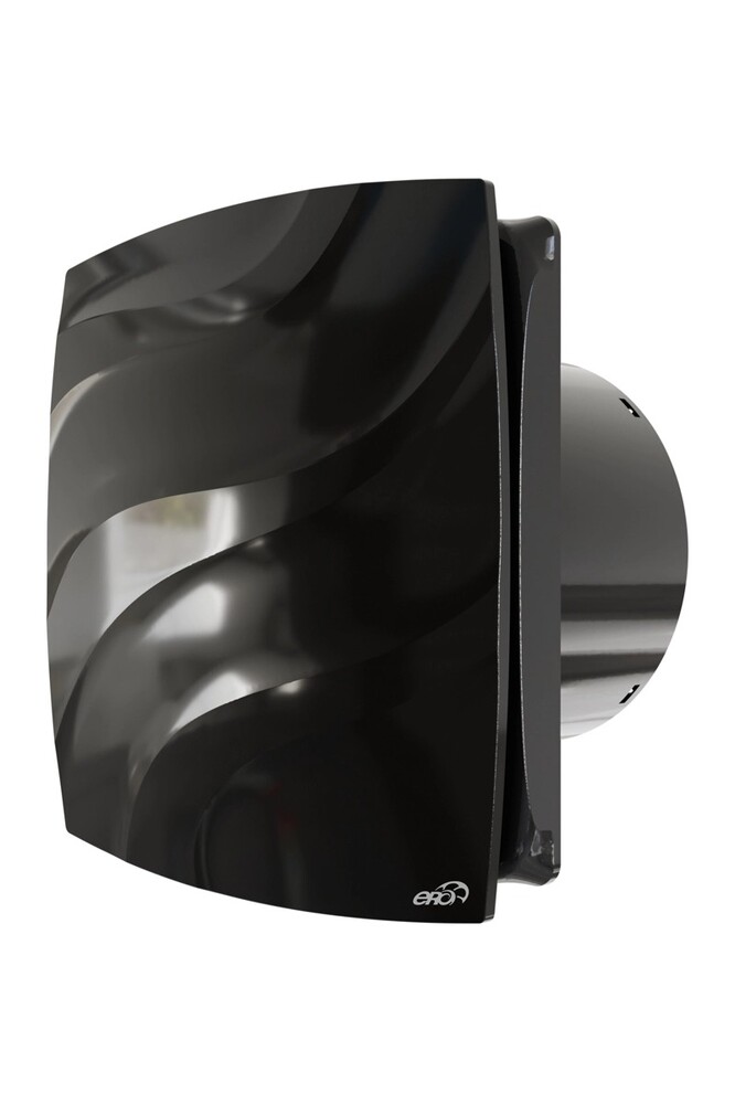 Вентилятор ERA WAVE D100С Black classic накладной обр.клапан (чёрный)