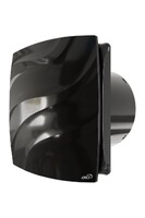 Вентилятор ERA WAVE D100С Black classic накладной обр.клапан (чёрный)