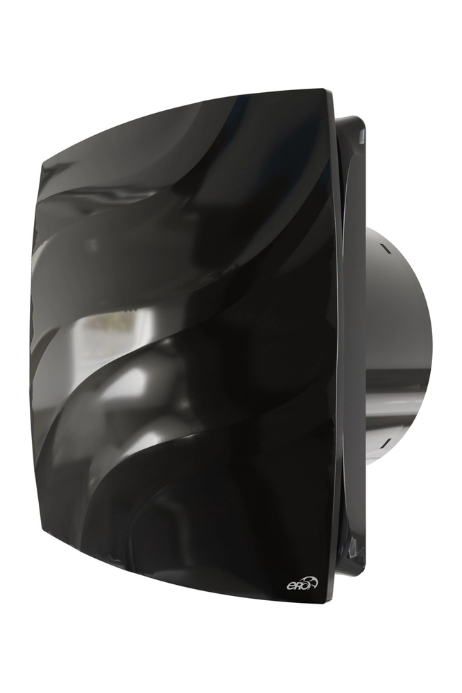 Вентилятор ERA WAVE D120С Black classic накладной обр.клапан (чёрный)