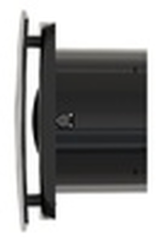 Вентилятор ERA WAVE D120С Black classic накладной обр.клапан (чёрный)