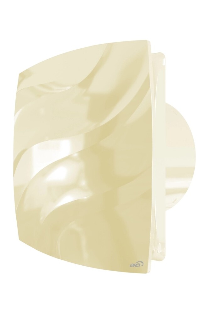 Вентилятор ERA WAVE D120С Ivory накладной обр.клапан (бежевый)
