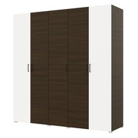  Шкаф Бостон 2250 5 створок, 4 ящика, 4 полки М Венге/Белый (11 мест)