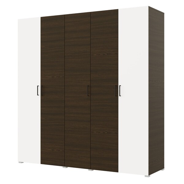  Шкаф Бостон 2250 5 створок, 4 ящика, 4 полки М Венге/Белый (11 мест)