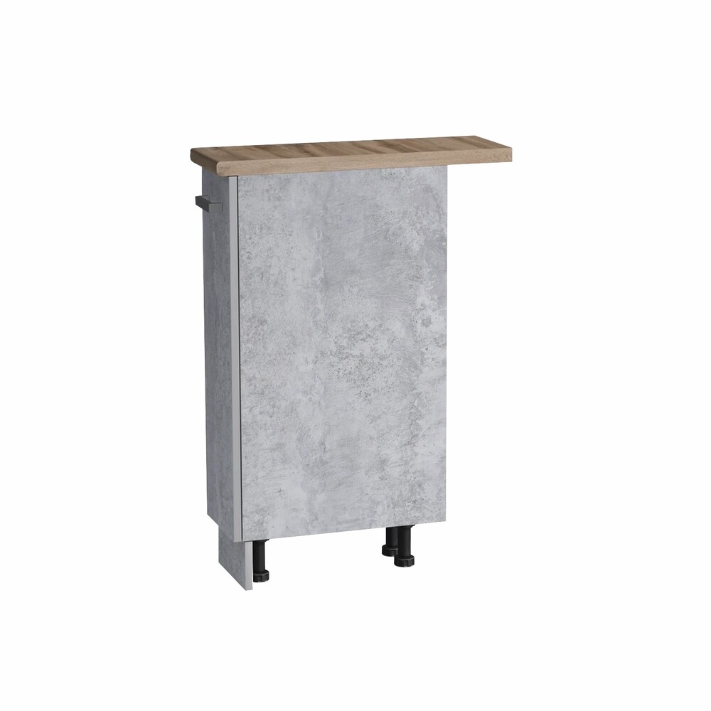 Бутылочница выдвижная 20 цвет Бетон столешница Дуб вотан SANTREK HOME (ЛДСП)