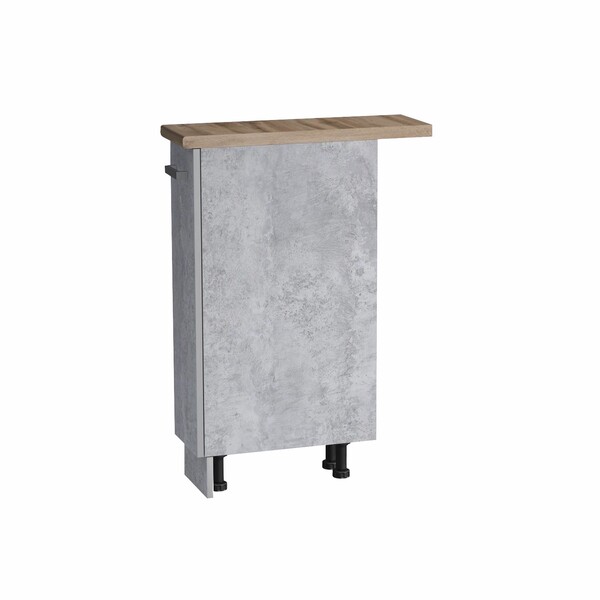 Бутылочница выдвижная 20 цвет Бетон столешница Дуб вотан SANTREK HOME (ЛДСП)