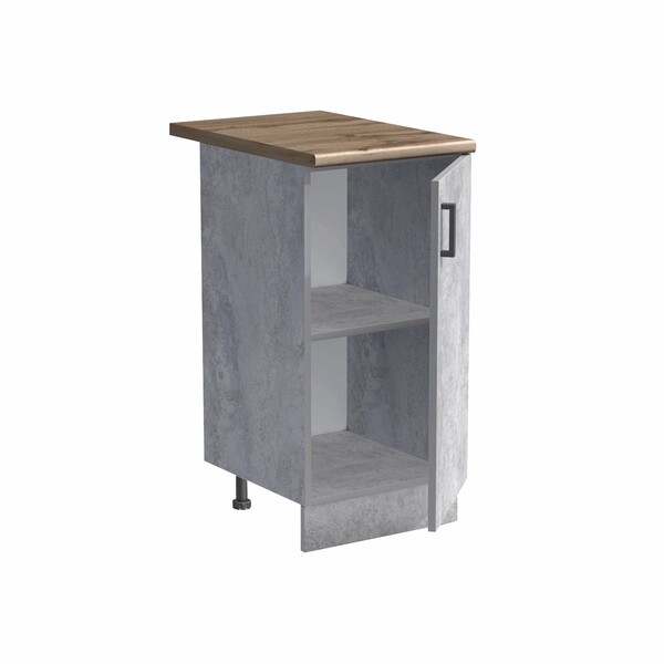 Рабочий стол 40 цвет Бетон столешница Дуб вотан SANTREK HOME (ЛДСП)