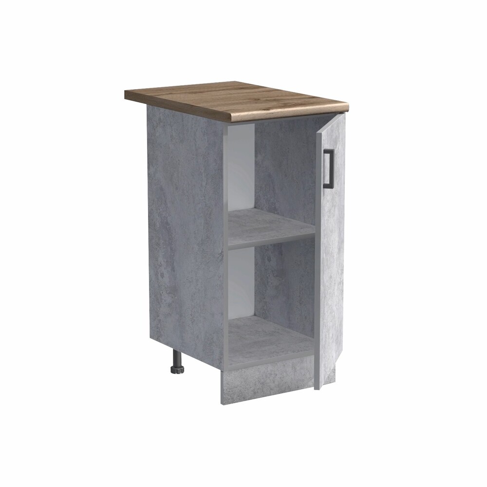 Рабочий стол 50 цвет Бетон столешница Дуб вотан SANTREK HOME (ЛДСП)