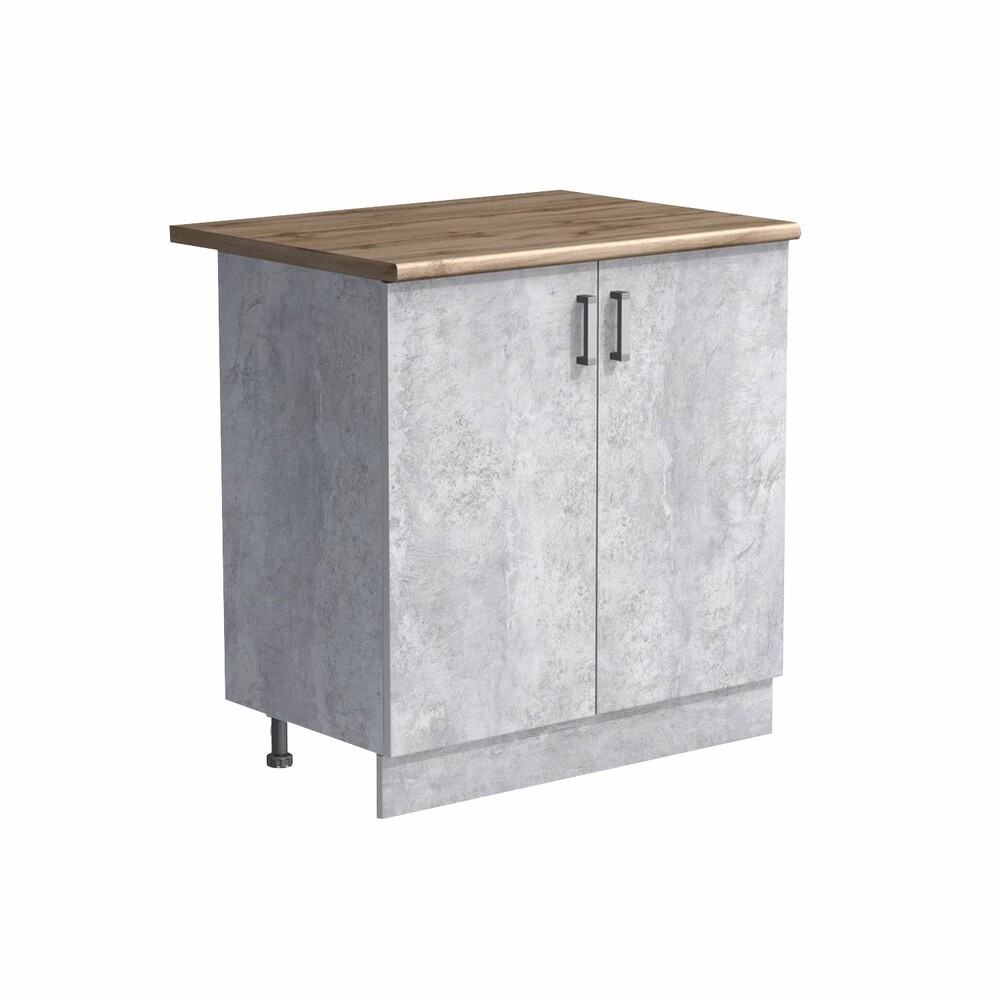 Рабочий стол 60 цвет Бетон столешница Дуб вотан SANTREK HOME (ЛДСП)