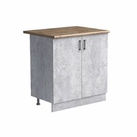 Рабочий стол 80 цвет Бетон столешница Дуб вотан SANTREK HOME (ЛДСП)