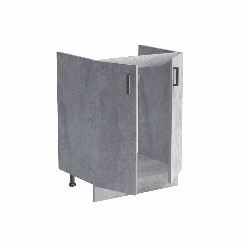 Тумба 60*60 цвет Бетон (2 дверцы) SANTREK HOME (ЛДСП)