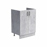 Тумба 60*60 цвет Бетон (2 дверцы) SANTREK HOME (ЛДСП)