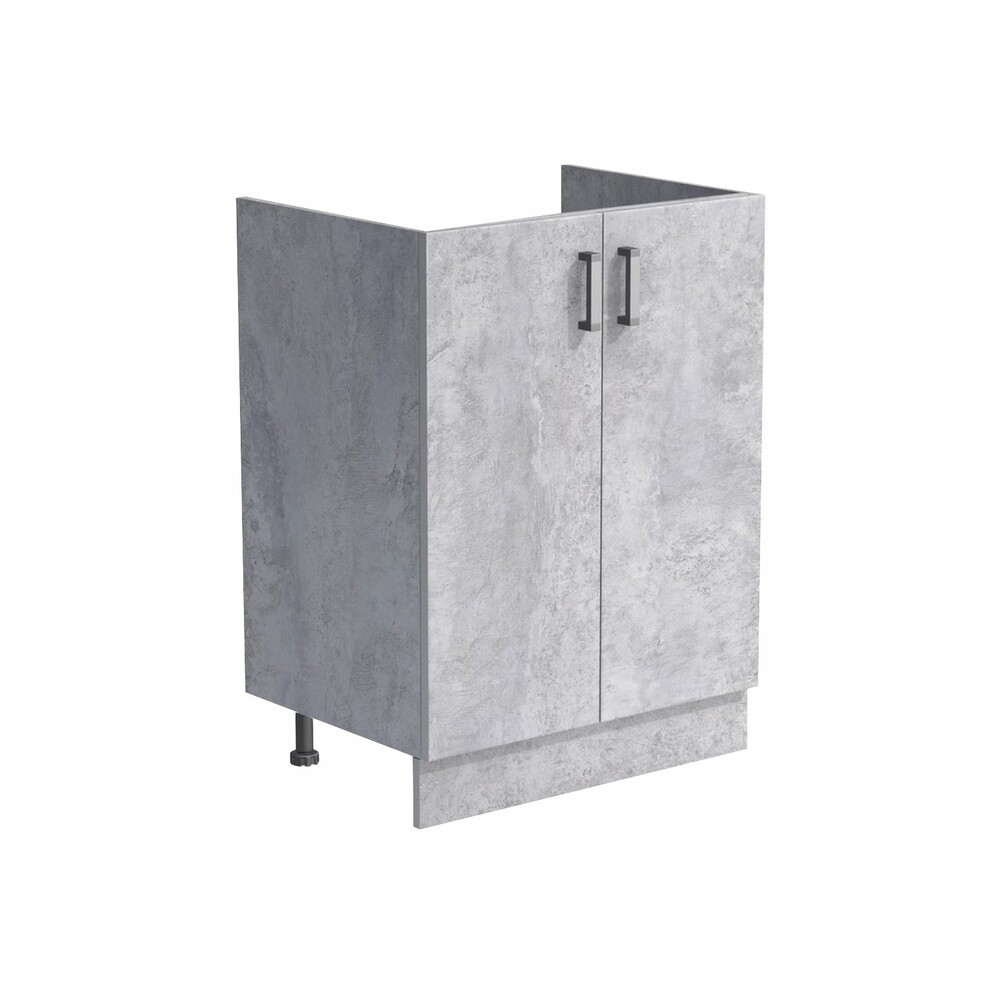 Тумба 80*60 цвет Бетон (2 дверцы) SANTREK HOME (ЛДСП)