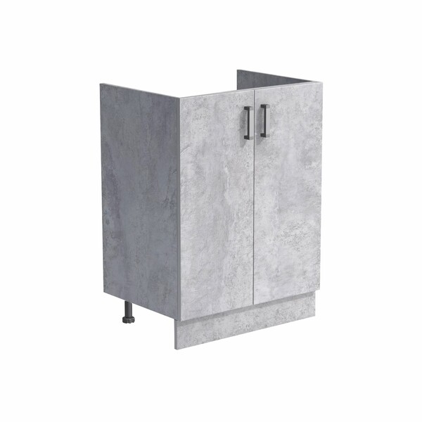 Тумба 80*60 цвет Бетон (2 дверцы) SANTREK HOME (ЛДСП)