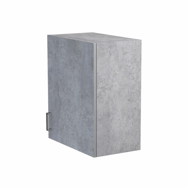 Шкаф для посуды 60 (1 дверь) цвет Бетон (под сушку) SANTREK HOME (ЛДСП)