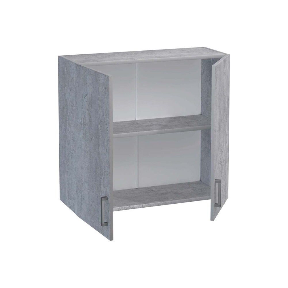 Шкаф для посуды 60 (2 двери) цвет Бетон SANTREK HOME (ЛДСП)