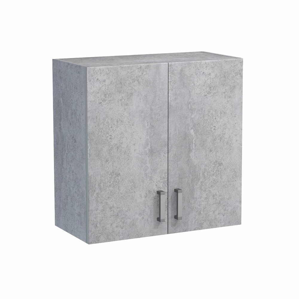Шкаф для посуды 60 (2 двери) цвет Бетон SANTREK HOME (ЛДСП)