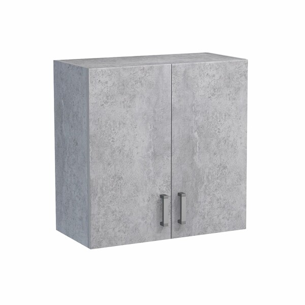 Шкаф для посуды 60 (2 двери) цвет Бетон SANTREK HOME (ЛДСП)
