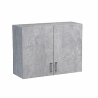 Шкаф для посуды 80 цвет Бетон (под сушку) SANTREK HOME (ЛДСП)