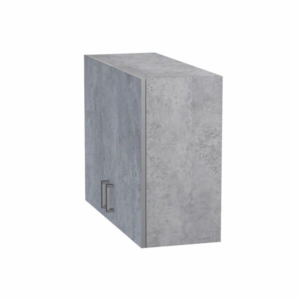 Шкаф для посуды 80 цвет Бетон (под сушку) SANTREK HOME (ЛДСП)