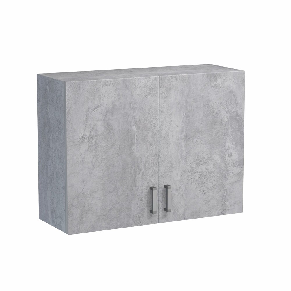 Шкаф для посуды 80 цвет Бетон SANTREK HOME (ЛДСП)