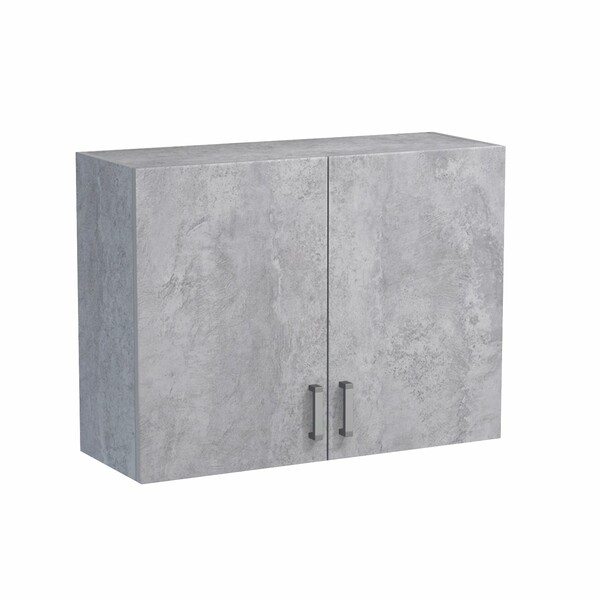 Шкаф для посуды 80 цвет Бетон SANTREK HOME (ЛДСП)