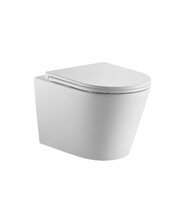    Унитаз подвесной безободковый (Торнадо) HOLLER COSTA (480*365*360мм, сиденье дюропласт, микролифт) белый   ПРОМО-ЦЕНА !!!