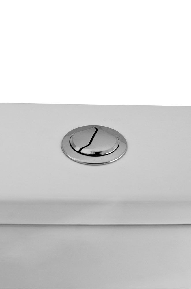 Унитаз-компакт безободковый (Торнадо) HOLLER LAN TORNADO (650*370*830мм, сиденье дюропласт с микролифтом, арматура 2-х режимная)  (2 места) белый