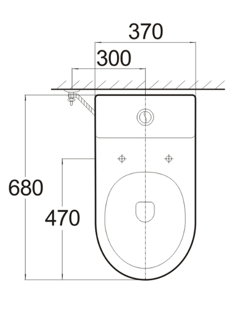 Унитаз-моноблок безободковый (Торнадо) HOLLER ФЛОКС (700*370*680мм, сиденье дюропласт с микролифтом, арматура 2-х режимная)  (1 место) белый