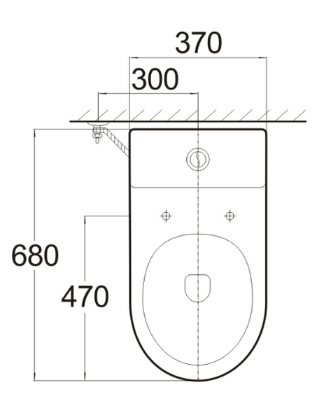 Унитаз-моноблок безободковый (Торнадо) HOLLER ФЛОКС (700*370*680мм, сиденье дюропласт с микролифтом, арматура 2-х режимная)  (1 место) белый