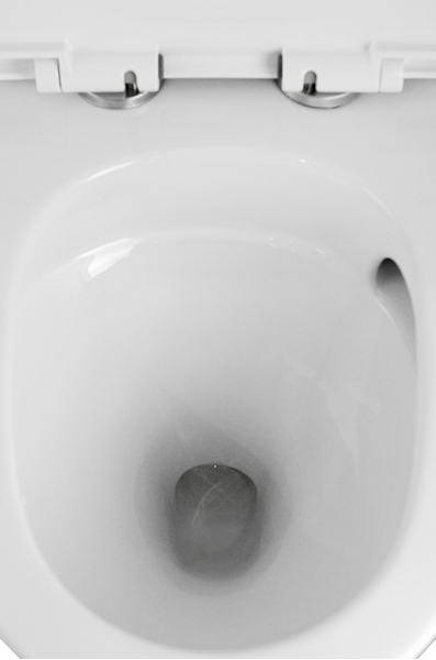 Унитаз-моноблок безободковый (Торнадо) HOLLER FLOX (700*370*680мм, сиденье дюропласт с микролифтом, арматура 2-х режимная)  (1 место) белый