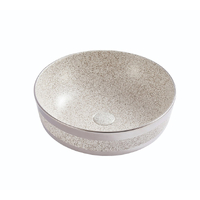 800-320364SSt Фигурный умывальник накладной 415х415х135 MELANA