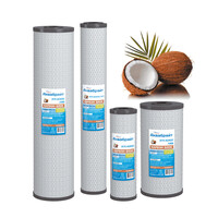 Картридж Аквабрайт Slim Line 10 из пресованного активированного Кокосового угля 10 МКМ УГП-10-КОКОС