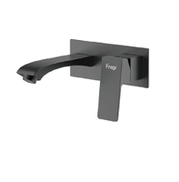 1276-6 Смеситель Встраиваемый для раковины FRAP (черный) 