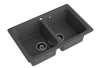 Мойка SANTREK AQUA PRO BOXY SA-S780K  2 чаши 780*510 мм (графит-309) (без сифона)