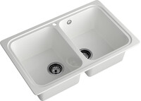 Мойка SANTREK AQUA PRO BOXY SA-S780K  2 чаши 780*510 мм (иней-321) (без сифона)