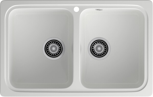 Мойка SANTREK AQUA PRO BOXY SA-S780K  2 чаши 780*510 мм (иней-321) (без сифона)