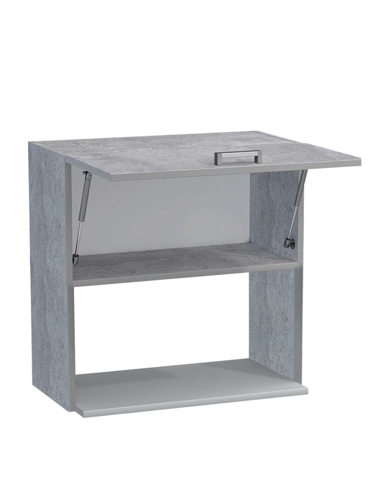 Шкаф навесной под микроволновку 50 цвет Бетон SANTREK HOME (ЛДСП)