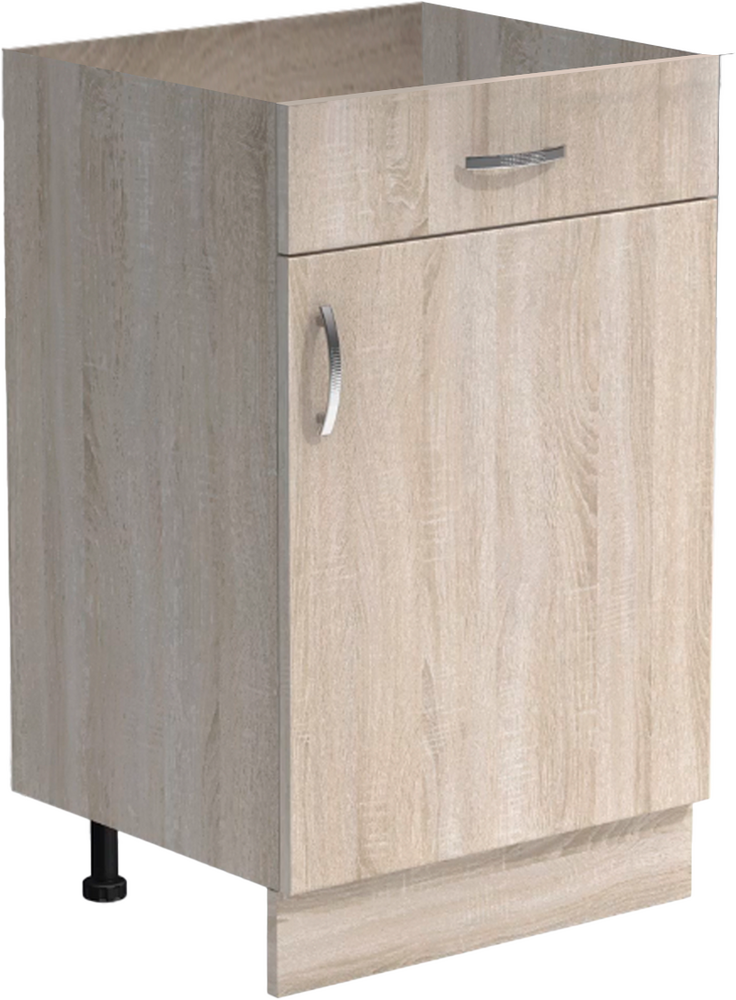 Рабочий стол 40 цвет Дуб сонома (1 ящик) без столешницы SANTREK HOME (ЛДСП)