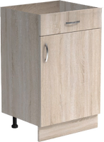 Рабочий стол 40 цвет Дуб сонома (1 ящик) без столешницы SANTREK HOME (ЛДСП)