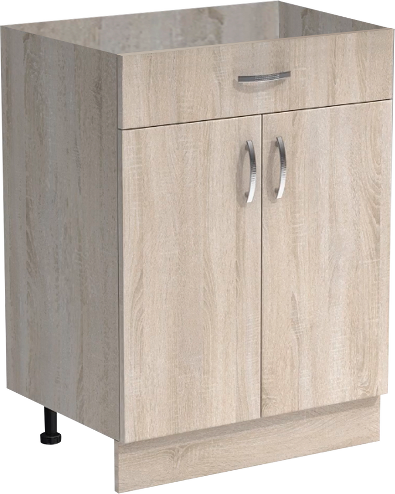 Рабочий стол 60 цвет Дуб сонома (1 ящик) без столешницы SANTREK HOME (ЛДСП)