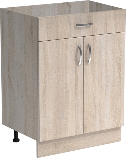 Рабочий стол 60 цвет Дуб сонома (1 ящик) без столешницы SANTREK HOME (ЛДСП)