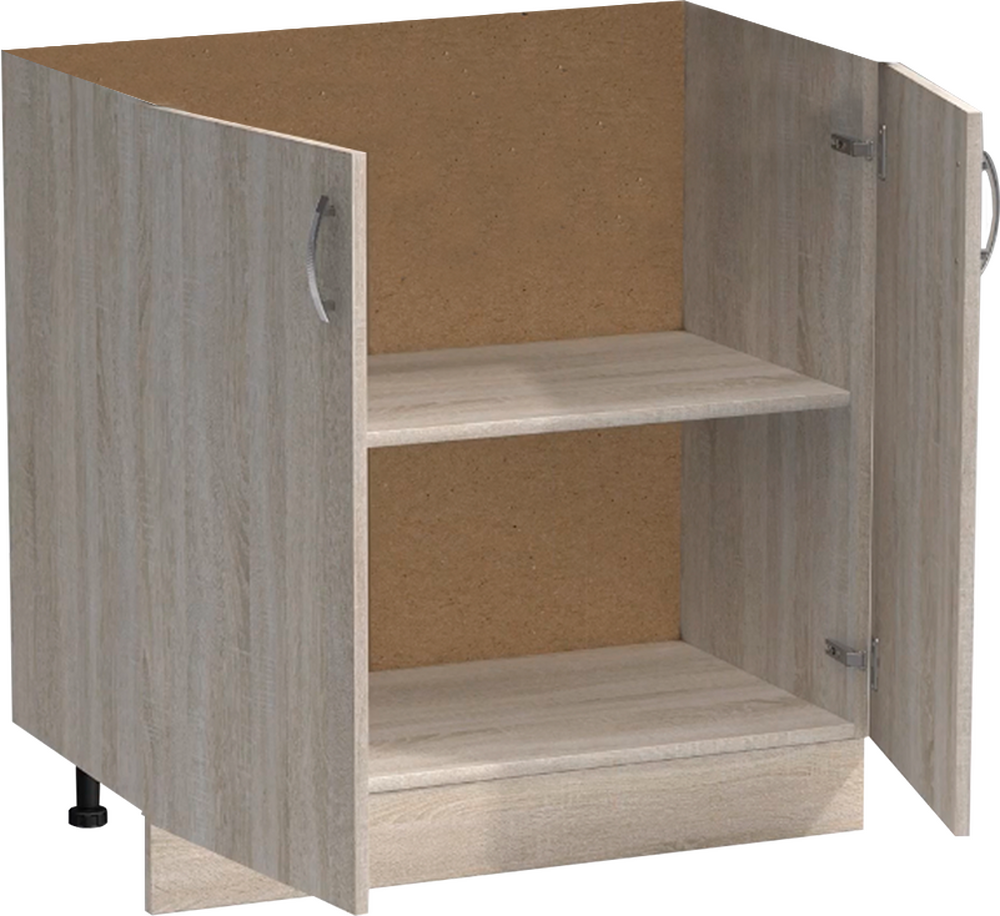 Рабочий стол 80 цвет Дуб сонома без столешницы SANTREK HOME (ЛДСП)