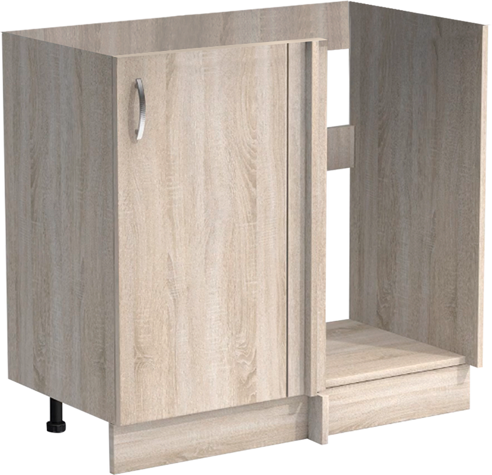 Рабочий стол угловой универсальный 100 цвет Дуб сонома без столешницы SANTREK HOME (ЛДСП)