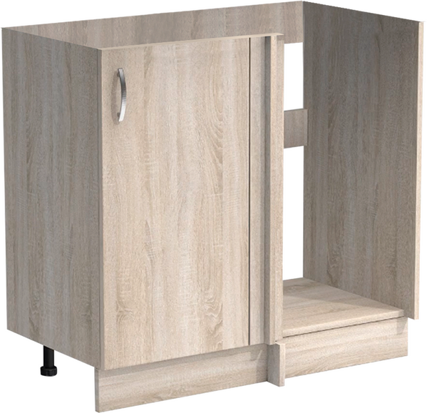 Рабочий стол угловой универсальный 100 цвет Дуб сонома без столешницы SANTREK HOME (ЛДСП)