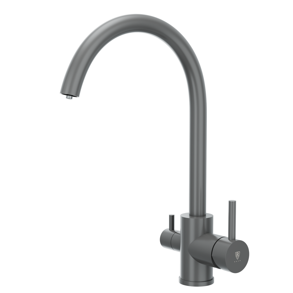  Смеситель для кухонной мойки с фильтром RUSH SUS9035-37Grey графит      НОВИНКА !!!