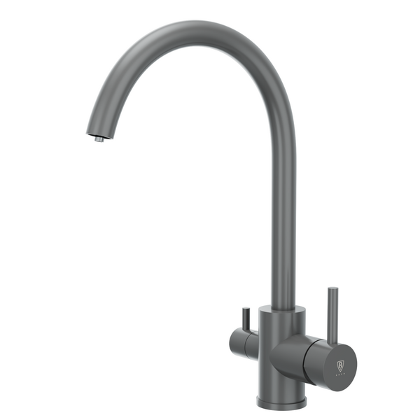  Смеситель для кухонной мойки с фильтром RUSH SUS9035-37Grey графит      НОВИНКА !!!