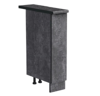 Бутылочница выдвижная 20 цвет Бетон темный столешница Луна SANTREK HOME (ЛДСП)